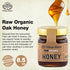 8.5oz (Pack 1) Village Batch Raw Organic Oak Honey Jar of from Foloi Oak Forest, Dark Amber, Rich Caramel and Toffee