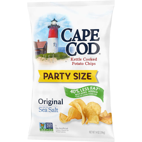 14 Oz Cape Cod Potato Chips, Less Fat Original Kettle Chips
