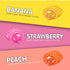 Pack, 2.2 lbs Candy Break Fruit & Cream Candy, Center Filled Hard Candies with Banana, Peach, Strawberry Flavors, Fruit