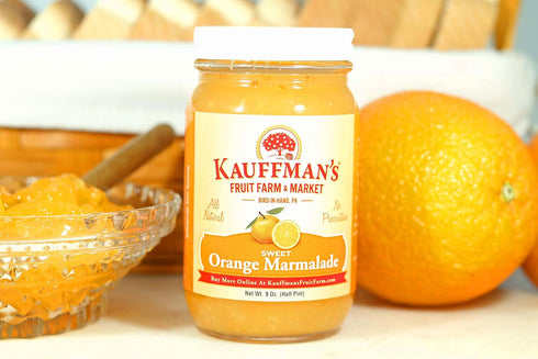 Kauffman's Fruit Farm 9 Oz. (Pack 2) Kauffman Orchards All-Natural Sweet Orange Marmalade, No Preservatives