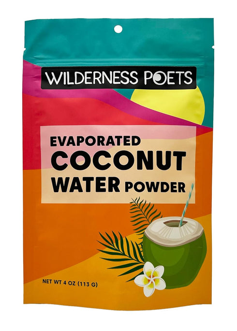 Wilderness Poets 100% Evaporated Coconut Water Powder, No Additives, Instant Mix (4 Ounce)