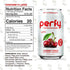 12-Pack PERFY Caffeine Free Cherry Cola Soda | Made With Real Juice Low Sugar Nootropic Drink with L-Theanine +
