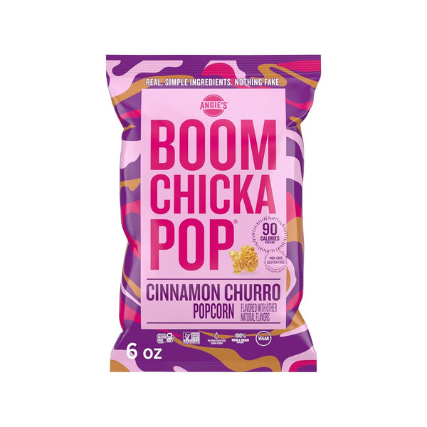 Angies BOOMCHICKAPOP Cinnamon Churro Popcorn, Gluten Free, 6 oz.