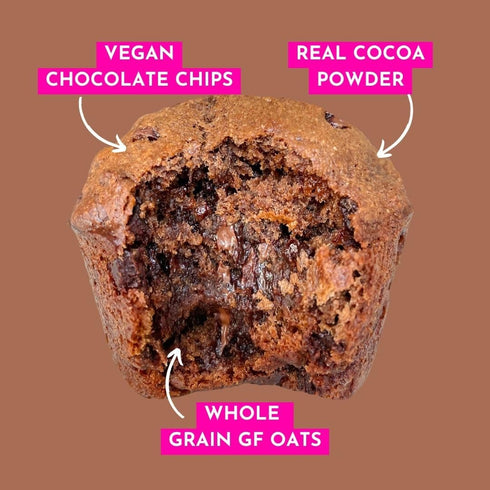 GoNanas Fudge Brownie Oat Flour Banana Bread Mix, Gluten Free Vegan Snack, 1pk