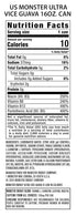 16 (Pack 15) Pack 15 Monster Energy Ultra Vice Guava, Sugar Free Energy Drink, Ounce of |