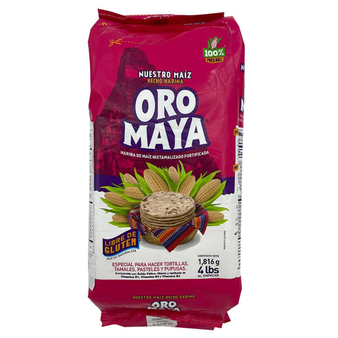 ORO MAYA Authentic Corn Flour for Arepas, Empanadas & Tortillas 4 lb Harina de