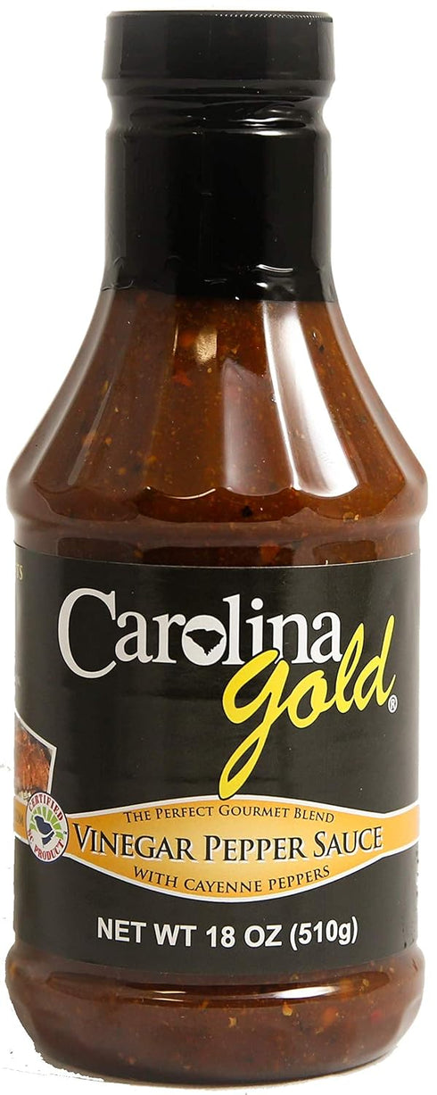 Gourmet Carolina Gold Vinegar Pepper Sauce, 18 oz