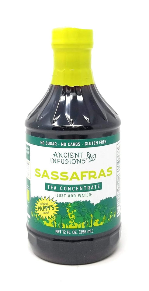 Ancient Infusions Sassafras Concentrate Instant Tea, 12-Ounce Bottles (Pack of 6)