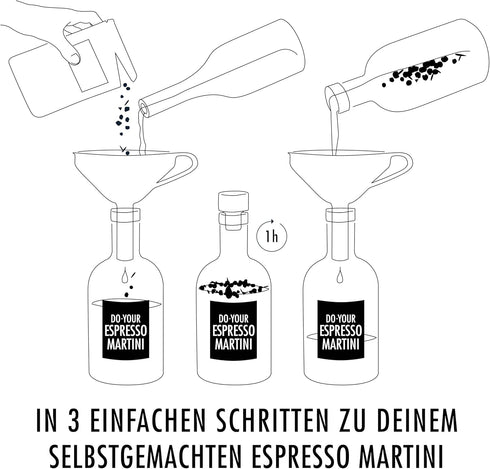 Espresso Martini Infusion Kit | Homemade Cocktails Kit | Espresso Martini Kit | Natural Cocktail Blends | Gift for Men