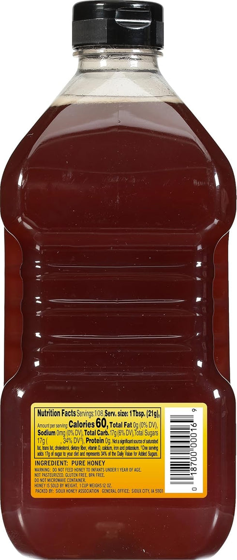 80 (Pack 1) Sue Bee Pure Premium Honey, Pure Honey, Product of USA, US Grade A, Ounce