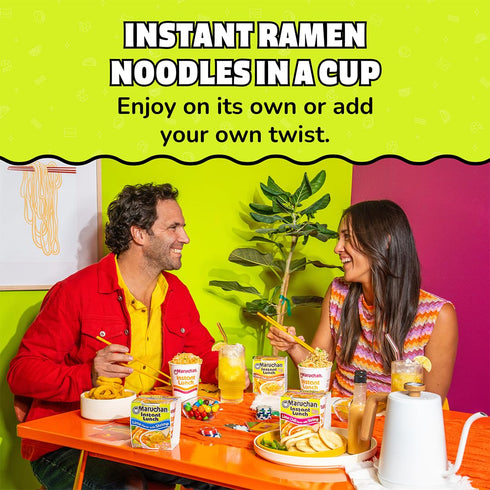 3 2.25 Oz. (12 Pack) Maruchan Instant Lunch Ramen Noodles, Lime Chili Chicken Flavor Japanese-Style Instant Noodle