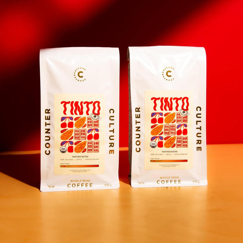 Counter 12oz Culture Whole Bean Organic Coffee (Tinto - Light Roast) Milk Chocolate & Cherry - Sustainably Sourced - B