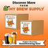 5 My Brew Supply American Wheat Brewing Kit | American Wheat & Pilsner Malt | Caramel Grain | Kent Goldings & Columbus