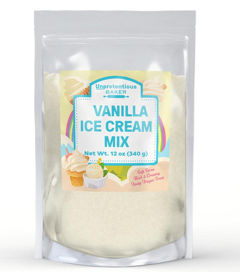 Unpretentious Vanilla Soft Serve Ice Cream Mix, 12 oz, Rich & Creamy,