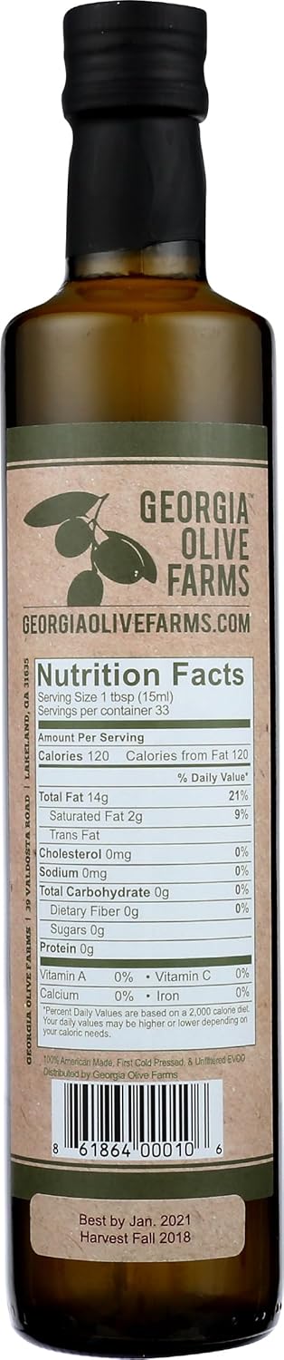 Georgia Olive Farms 16.9 Extra Virgin Olive Oil, FZ