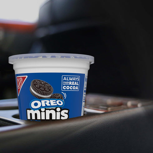 12-3.5 oz OREO Minis Chocolate Sandwich Cookies, Snack Cups