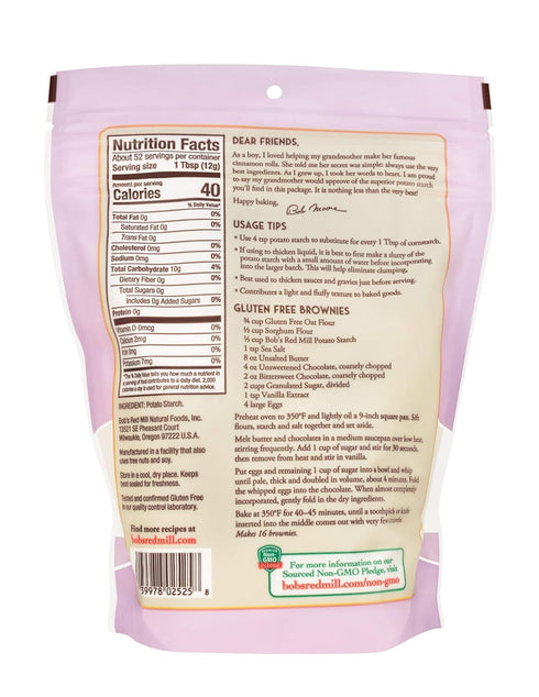 22oz (Pack 4) Bob's Red Mill Potato Starch, of - Non GMO, Vegan, Kosher