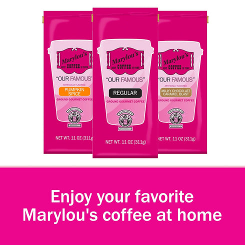 11 oz Marylous Coffee Toasted Almond Creme Flavored Coffee Ground Gourmet Coffee