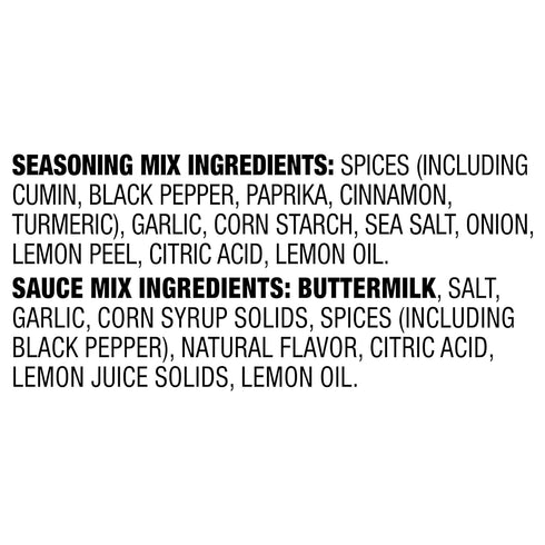 McCormick Shawarma Pita Seasoning with Garlic Sauce Mix, 1.37 oz (Pack of 6)