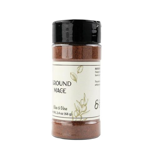 (2.4 Olive & Vine Ground Mace, Warm Spice, For Baking & Sauces, Rich Tradition, Authentic Taste, For Global Recipes