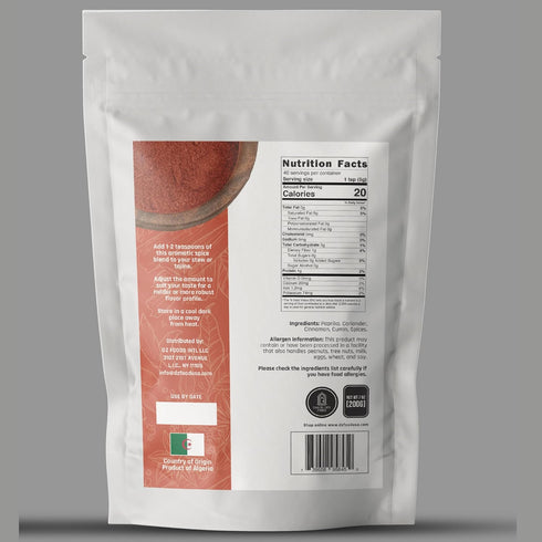 7oz (200g) North African Couscous Spice Blend - XL Family Size - Perfect for Couscous, Slow Cook, Marinades, Stews