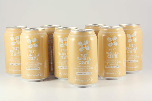 AmishTastes 12 Oz. (12 24)) Frannies Sparkling Very Vanilla Creme, Protected With High-Density Foam, Ounce (Case