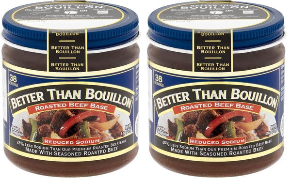All Natural Reduce Sodium Beef Base 8oz (Pack of 2)