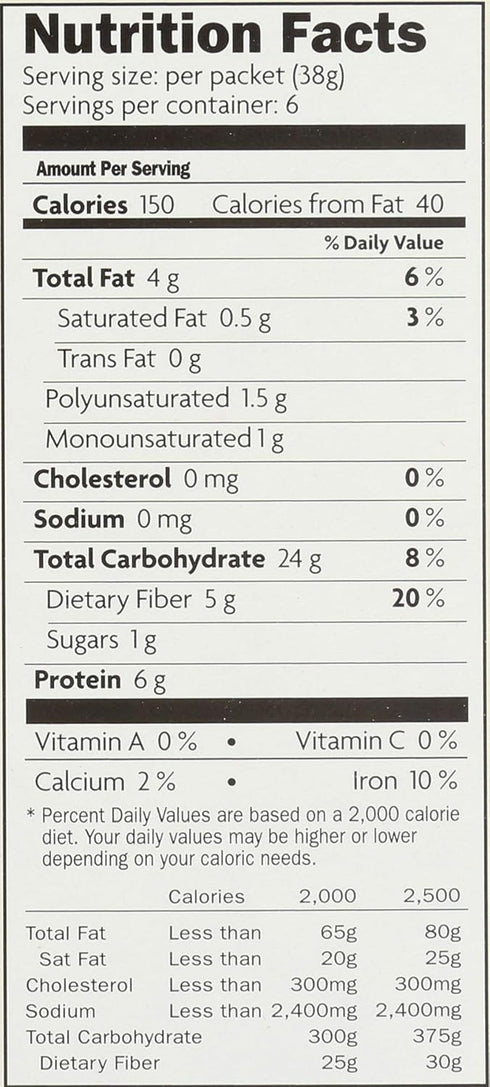 (6 Packets Nature's Path Qia Superfood Gluten-Free Oatmeal - Cinnamon Pumpkin Seed / Box)