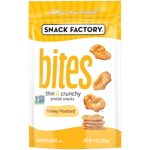 9 Oz (Pack 3) Snack Factory Honey Mustard Bites, Bag