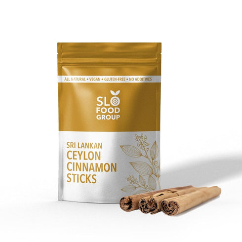 Slofoodgroup Ceylon Cinnamon Sticks - Pure 5 Inch Cut Cinnamon Spice from Sri Lanka, 2 OZ.