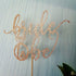 Bride to Be Cake Topper for Bridal Shower/Wedding Shower/Engagement Decorations - Double-sided Rose Gold Glitter