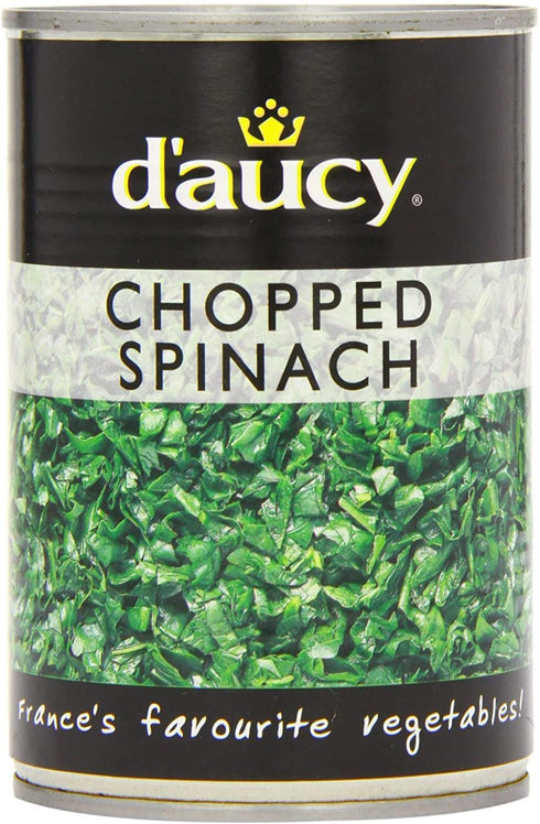 D'Aucy Chopped Spinach - 395g - Pack of 2