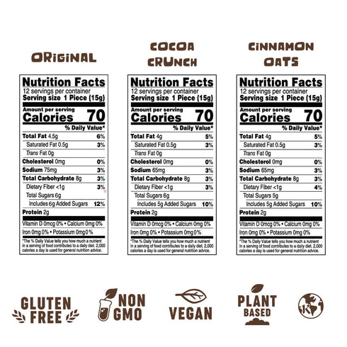 Pack. Pasokin Best Sellers Variety All Natural Peanut Butter Bites, Vegan, Gluten Free, Non GMO, Kosher and made