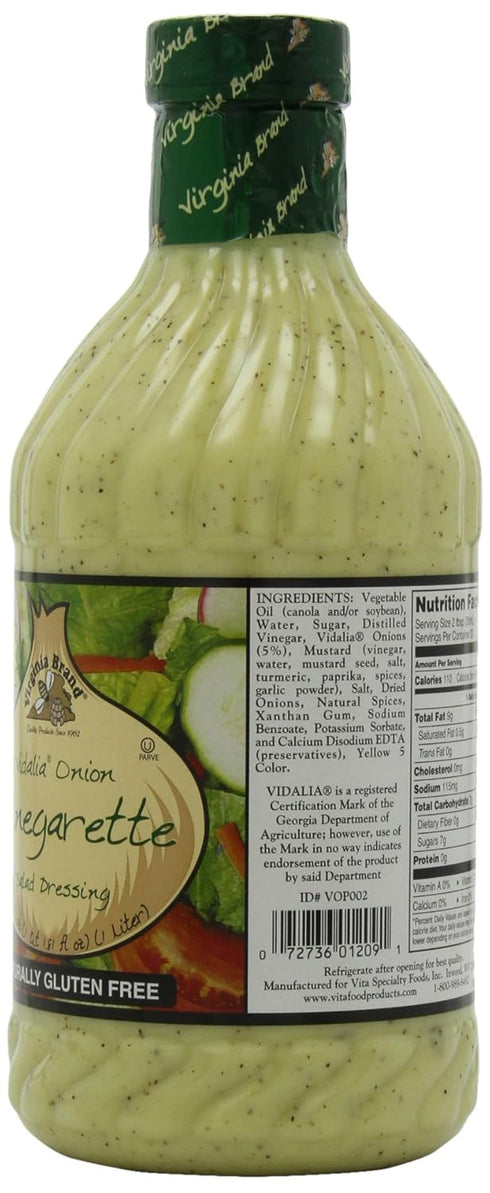 Virginia Brand 33.8oz (Pack 1) Vidalia Onion Vinaigrette