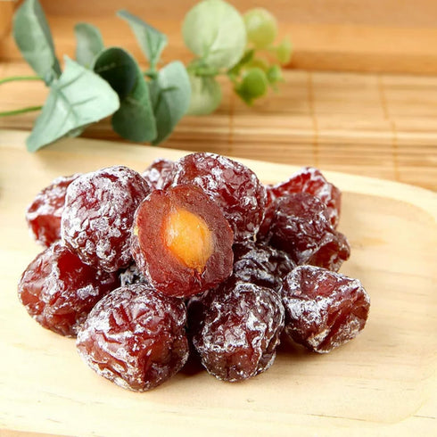 CYHJTCHS (7.06oz) 200g Salty and Sweet Dried Plum - Crack Seed Preserved Plum Fruit, Fruit Snack, Salty Sour Dried