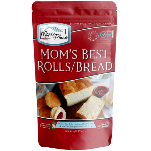 Mom's Place Gluten-Free Best Rolls & Bread Mix - Dairy Free, Nut