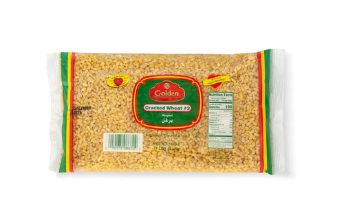 GOLDEN Cracked Wheat #3 | Medium Grain Bulgur Wheat | 16 oz