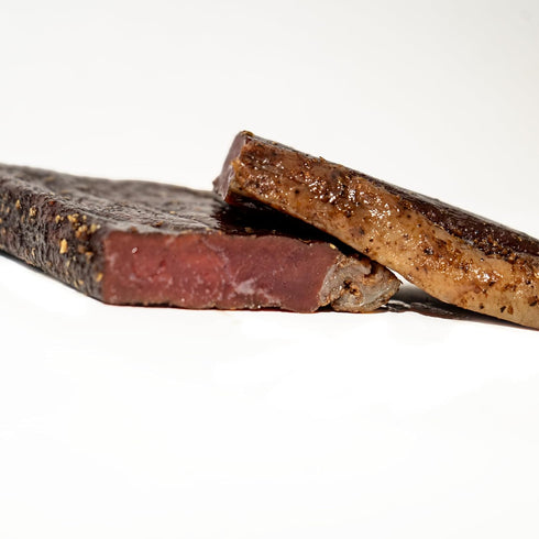1lb (2 8oz Biltong Depot Original Beef Biltong Slab with Fat x Slabs) | Air-Dried Beef Jerky Snack | High Protein |
