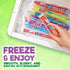 24 Count Pack Frozen Freeze Pops, Ice Pops Bulk of Refreshing Assorted Flavors, Enjoy Dye Free Popsicles and Ready