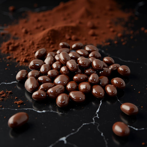 1 SweetGourmet Premium Dark Chocolate Covered Peanuts Candy, Pound