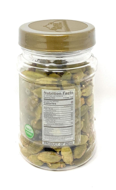Desi Kitchen Spices All Natural, Salt Free, Vegan, NON GMO Indian Green Cardamom Jumbo Pods (Elaichi) 2oz
