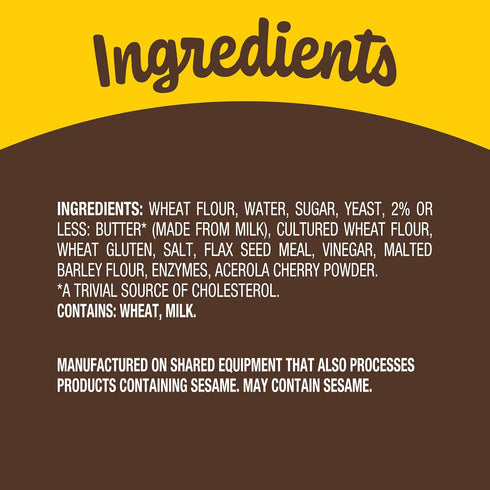 20 oz Nature's Own Butterbread, Non-GMO Bread, Sandwich Bread, Loaf