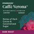 60 Starbucks K-Cup Coffee Pods, Dark Roast Hot or Iced Coffee, Caff Verona, Keurig Pods