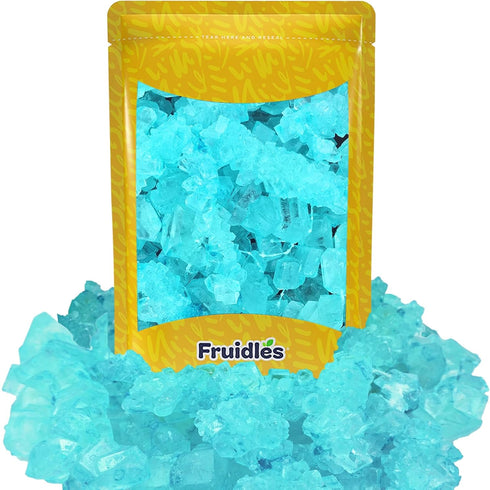 Fruidles Light Blue Cotton Candy String Rock Sugar for Tea and Coffee,