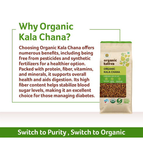 USDA Certified Organic Black Chickpeas - Organic Tattva