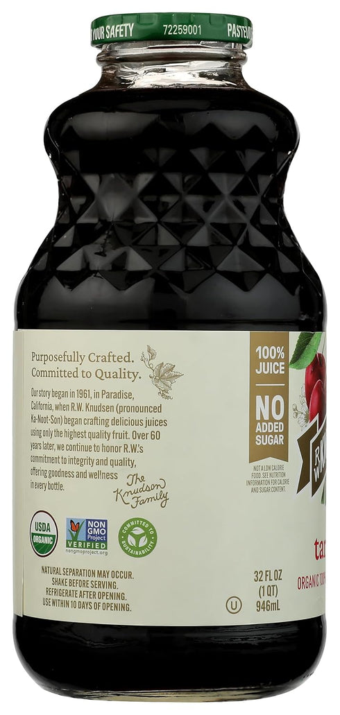 32 oz (Pack 1) R.W. Knudsen Organic Just Tart Cherry Juice, fl