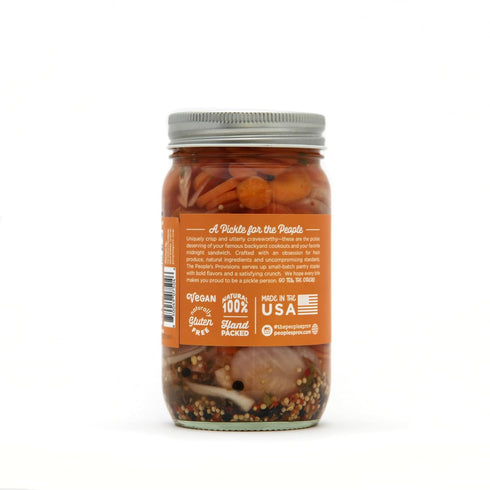 16oz (3-pack) The People's Provisions - Pickled Carrot & Onion - Taqueria Style Pickled Sliced Carrots and Onions