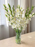 Cassiolina 10 Fresh Cut Gladiolus Flowers, Long Stem Bouquet, Stems, Sword Lily for Home Wedding Party Vase Decor