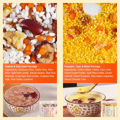 xapuo 7-Day 100g7 28 7 30 Variety Grain Porridge Gift Box, Sachets, Selected Ingredients, Unique Flavors, Easy