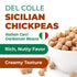 Del Colle 1.1 LB (500 Hummus, (Pack 1) Sicilian Chickpeas, g) Italian Ceci Garbanzo Beans. Perfect for Pasta, Soup